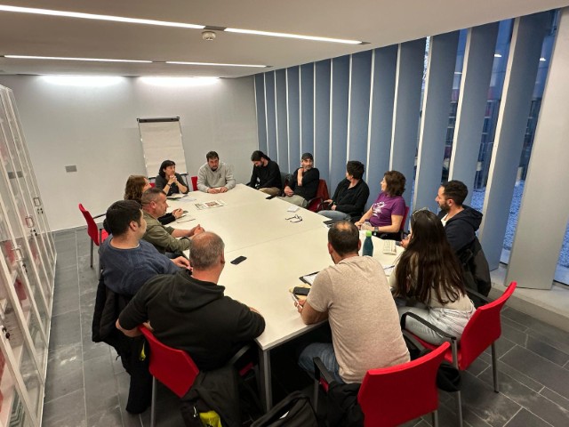 Imatge de la reunió a la Casa de l'Agricultura