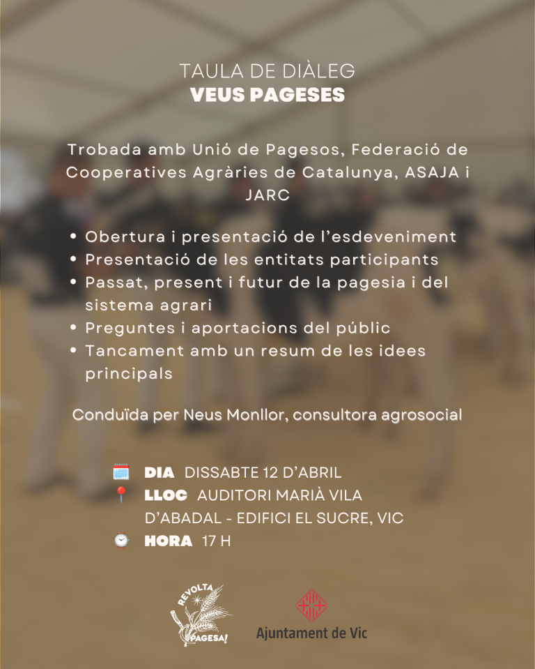 Cartell Veus Pageses